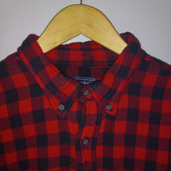Jackson Hole Large Flannel Button Up Shirt-Buffalo Plaid-100% Cotton-Cabincore - Picture 4 of 8